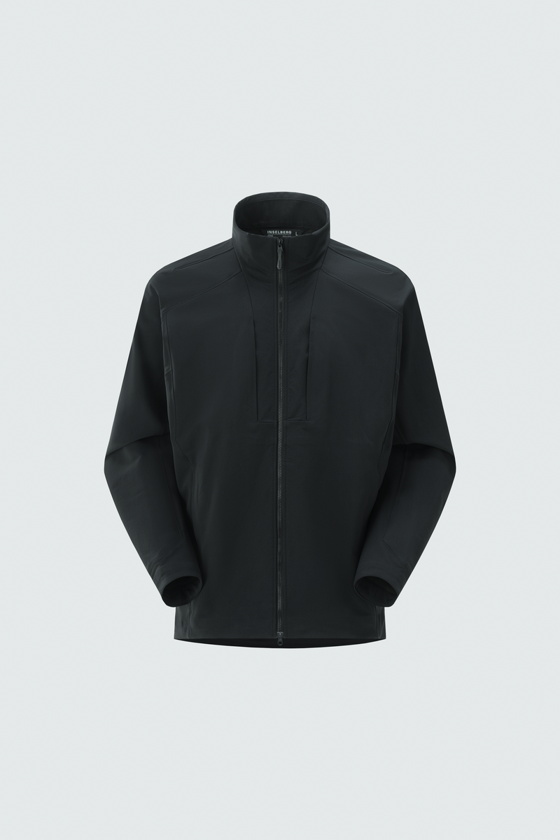 Abyss Argand Softshell Jacket flat lay front view