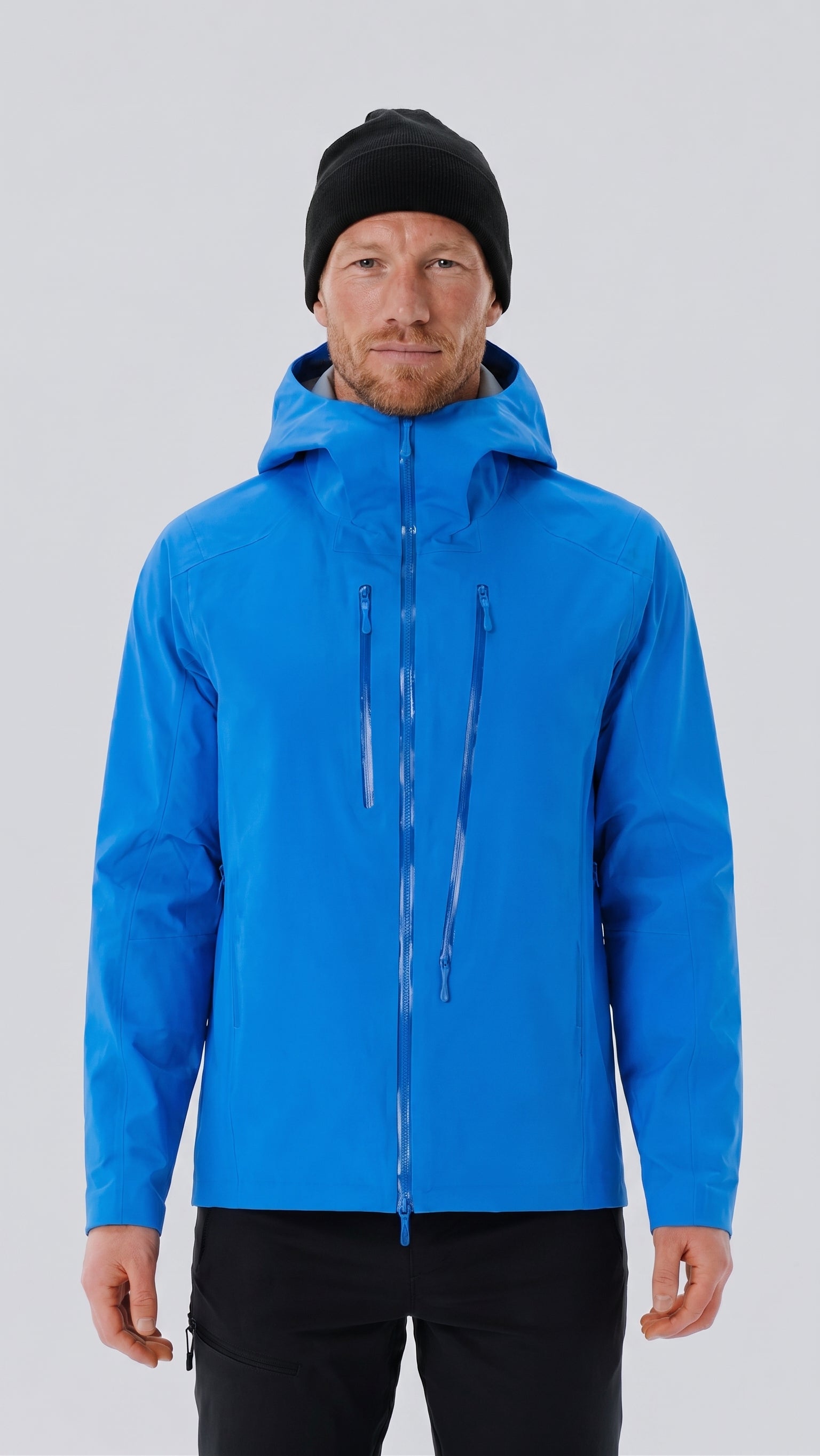 Neptune Axiom Hardshell Jacket front view on model