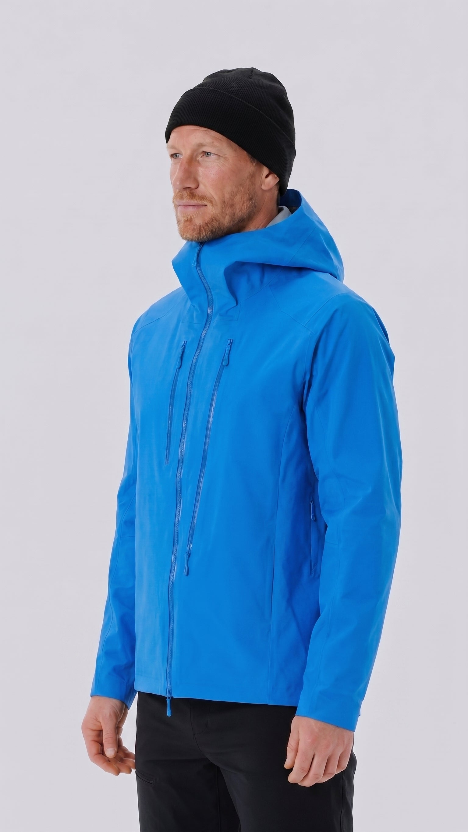 Neptune Axiom Hardshell Jacket front view on model
